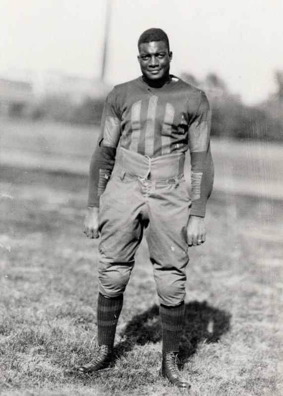 Photograph of Jack Trice in Iowa State College football uniform