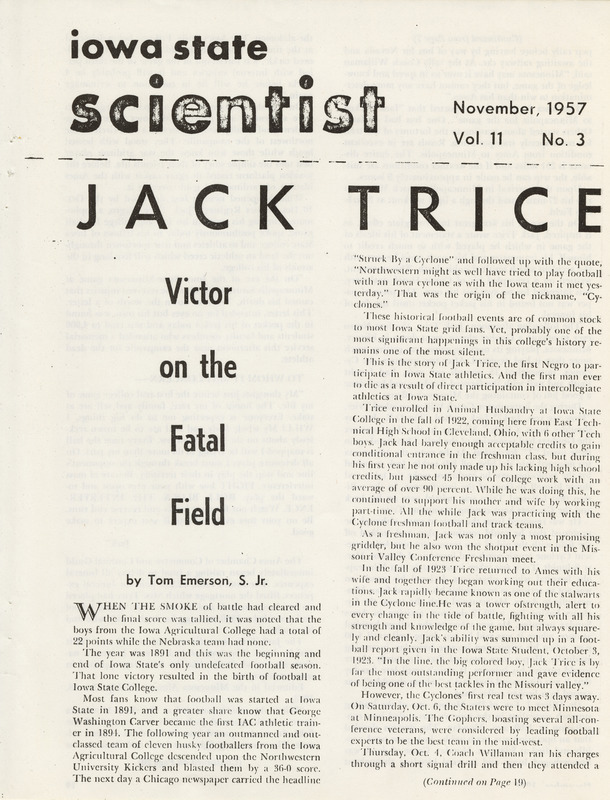 The Jack Trice Scrapbook created by The “Jack Trice Stadium” Committee, page 17